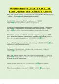 WebWoc Sem580 UPDATED ACTUAL   Exam Questions and CORRECT Answers 