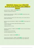 WEB WOC Ostomy Care UPDATED   ACTUAL Exam Questions and CORRECT  Answers 