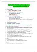 NUR 2356 &ndash; MDC Final Exam Review &vert; Comprehensive Questions & Answers &lpar;2025&sol;2026&rpar;