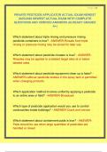 PRIVATE PESTICIDE APPLICATOR ACTUAL EXAM NEWEST 2025&sol;2026 NEWEST ACTUAL EXAM WITH COMPLETE QUESTIONS AND VERIFIED ANSWERS &vert;ALREADY GRADED A&plus;&vert; 