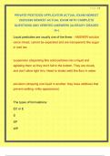 PRIVATE PESTICIDE APPLICATOR ACTUAL EXAM NEWEST 2025&sol;2026 NEWEST ACTUAL EXAM WITH COMPLETE QUESTIONS AND VERIFIED ANSWERS &vert;ALREADY GRADED A&plus;&vert;