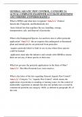 GENERAL AQUATIC PEST CONTROL&colon; CATEGORY 3A  ACTUAL COMPLETE EXAM&vert;WITH ACCURATE QUESTIONS  AND VERIFIED ANSWERS&vert;GRADED A