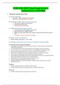NUR 2356 &ndash; MDC Final Exam Review &lpar;Comprehensive&comma; 2022&rpar; &ndash; Complete Study Guide with Key Nursing Concepts