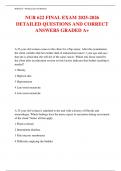 NUR 622 FINAL EXAM 2025-2026 DETAILED QUESTIONS AND CORRECT ANSWERS GRADED A&plus; 