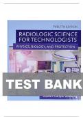 TEST BANK FOR Radiologic Science for Technologists&colon; Physics&comma; Biology&comma; and Protection 12th Edition by Stewart C&period; Bushong  ISBN&colon;978-0323661348 COMPLETE GUIDE ALL CHAPTERS COVERED 100&percnt; VERIFIED A&plus; GRADE ASSURED&excl;&excl;&excl;&excl;&excl;NEW LATEST UPDATE&excl;&excl;&excl;&excl;