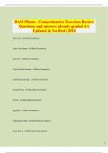 BASI Pilates - Comprehensive Exercises Review  Questions and answers already graded A&plus;&vert;  Updated & Verified &vert; 2024