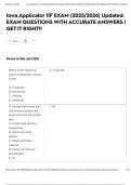 Iowa Applicator 11F EXAM &lpar;2025&sol;2026&rpar; Updated&colon; EXAM QUESTIONS WITH ACCURATE ANSWERS &vert; GET IT RIGHT&excl;&excl;