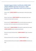 Zendesk Support Admin Certification EXAM &lpar;2025 LATEST UPDATE&rpar; Questions & Answers &vert; 100&percnt; Verified solutions &vert;Questions with Correct Answers &vert;Graded A&plus;