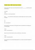 Florida 4-Hour Traffic School Exam Answers