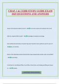 CHAP&period; 1 & 2 EHR STUDY GUIDE EXAM 2025 QUESTIONS AND ANSWERS