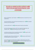 ELLIS & ASSOCIATES LIFEGUARD TEST EXAM 2025 QUESTIONS AND ANSWERS