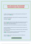 ESET 444 EXAM 1 EXAM 2025 QUESTIONS AND ANSWERS