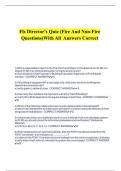 Fls Director-s Quiz &lpar;Fire And Non-Fire Questions&rpar;With All Answers Correct&period;