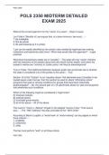 POLS 2350 MIDTERM DETAILED  EXAM 2025 