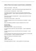 MRSO PRACTICE EXAM 2 QUESTIONS & ANSWERS