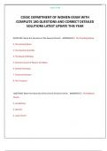 COGIC DEPARTMENT OF WOMEN EXAM WITH COMPLETE 180 QUESTIONS AND CORRECT DETAILED SOLUTIONS LATEST UPDATE THIS YEAR