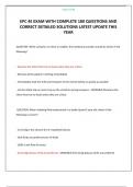 EPC 4E EXAM WITH COMPLETE 180 QUESTIONS AND CORRECT DETAILED SOLUTIONS LATEST UPDATE THIS YEAR