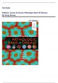 Test Bank For Robbins&comma; Cotran & Kumar Pathologic Basis of Disease &lpar;Robbins Pathology&rpar; 11th Edition by Vinay Kumar&comma; Complete Guide A&plus;