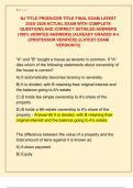 NJ TITLE PRODUCER TITLE FINAL EXAM LATEST  2025&sol; 2026 ACTUAL EXAM WITH COMPLETE  QUESTIONS AND CORRECT DETAILED ANSWERS  &lpar;100&percnt; VERIFIED ANSWERS&rpar; &vert;ALREADY GRADED A&plus;&vert;  &vert;&vert;PROFESSOR VERIFIED&vert;&vert; &vert;&vert;LATEST EXAM  VERSION&excl;&excl;&excl;&vert;&vert;