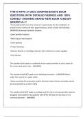 TFM10 NFPA 24 2025 COMPREHENSIVE EXAM QUESTIONS WITH DETAILED VERIFIED AND 100&percnt; CORRECT ANSWERS BRAND NEW EXAM ALREADY GRADED A&plus;&excl;&excl;
