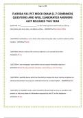 FLORIDA 911 PST MOCK EXAM &lpar;1-7 COMBINED&rpar; QUESTIONS AND WELL ELABORATED ANSWERS JUST RELEASED THIS YEAR