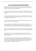 APG U6 UPDATED QUESTIONS AND ANSWER