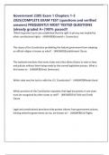 Government 2305 Exam 1 Chapters 1-5 2025&vert;COMPLETE EXAM TEST &lpar;questions and verified answers&rpar; FREQUENTLY MOST TESTED QUESTIONS &vert;already graded A&plus;&vert;100&percnt; passed&excl;&excl;