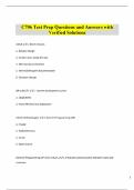 C706 Test Prep Questions and Answers with  Verified Solutions 