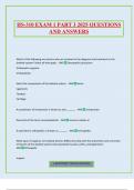 HS-310 EXAM 1 PART 3 2025 QUESTIONS AND ANSWERS