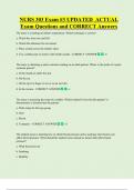 NURS 303 Exam &num;3 UPDATED  ACTUAL  Exam Questions and CORRECT Answers 