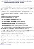 NYC FLSD TEST &lpar;Latest 2025&sol; 2026&rpar; Real Exam&colon; Questions with Verified Answers&vert; correctly solved&excl;&excl;&excl;