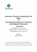 Test Bank For Assessment Procedures for Counselors and Helping Professionals 9th Edition All Chapters - ISBN&colon;9780135186022