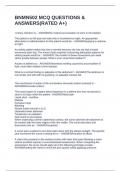 BNMN502 MCQ QUESTIONS & ANSWERS&lpar;RATED A&plus;&rpar;