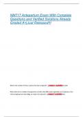 NM717 Antepartum Exam With Complete Questions and Verified Solutions Already Graded A&plus;&vert;Just Released&excl;&excl;&excl;