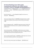 SC Dental Radiology Exam 2025 update &vert;comprehensive questions and verified answers &lpar;complete solutions&rpar; ASSURED SUCCESS&vert;GRADE A&plus;&excl;&excl;