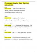 Fluoroscopic Imaging Exam Questions And Answers&period;docx
