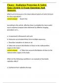 Fluoro - Radiation Protection & Safety Quiz &lpar;Article 1&rpar; Exam Questions And Answers&period;docx