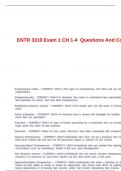 ENTR 3310 Exam 1 CH 1-4  Questions And Correct 