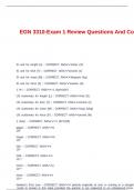 EGN 3310-Exam 1 Review Questions And Correct Answers