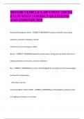 MOTOR VEHICLE LAW GPSTC 320&sol;321 EXAM WITH CORRECT QUESTIONS AND ANSWERS 2025