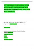 AAPD QE BOARD EXAM &lpar;ACTUAL EXAM&rpar; WITH CORRECT QUESTIONS AND WELL ANSWERED ANSWERS LATEST 2025 - 2026 WELL GRADED A&plus;