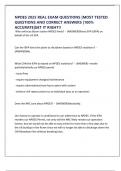 NPDES 2025 REAL EXAM QUESTIONS &vert;MOST TESTED QUESTIONS AND CORRECT ANSWERS &vert;100&percnt; ACCURATE&vert;GET IT RIGHT&excl;&excl;