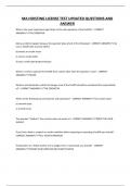 MA HOISTING LICENSE TEST UPDATED QUESTIONS AND ANSWER