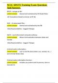 NCIC SPOTS Training Exam Questions And Answers&period;docx