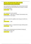 MC911 WEAPON RE-CERT EXAM QUESTIONS AND ANSWERS&period;docx