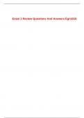 Exam 1 Review Questions And Answers Egn3310
