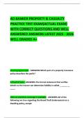 AD BANKER PROPERTY & CASUALTY PRACTICE TEST EXAM&lpar;ACTUAL EXAM&rpar; WITH CORRECT QUESTIONS AND WELL ANSWERED ANSWERS LATEST 2025 - 2026 WELL GRADED A&plus;