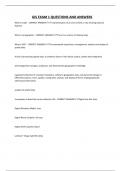 GIS EXAM 1 QUESTIONS AND ANSWERS