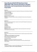 Hurst Review NCLEX-RN Readiness Exam 2025&sol;2026 &vert; 300&plus; Practice Questions&comma; Detailed Rationales&comma; and Comprehensive Nursing Exam Prep Guide