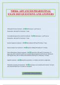 NR566- ADVANCED PHARM FINAL EXAM 2025 QUESTIONS AND ANSWERS